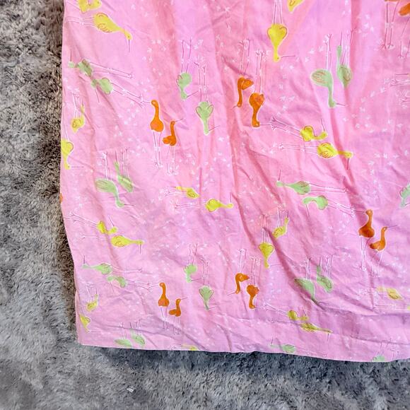 Lilly Pulitzer Pink Strapless Audrey Dress Crane Bird Print Sheath 0 XS - Picture 5 of 11